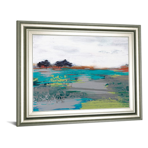 Classy Living Wind Swept Wall Art 26"x22", Silver Frame
