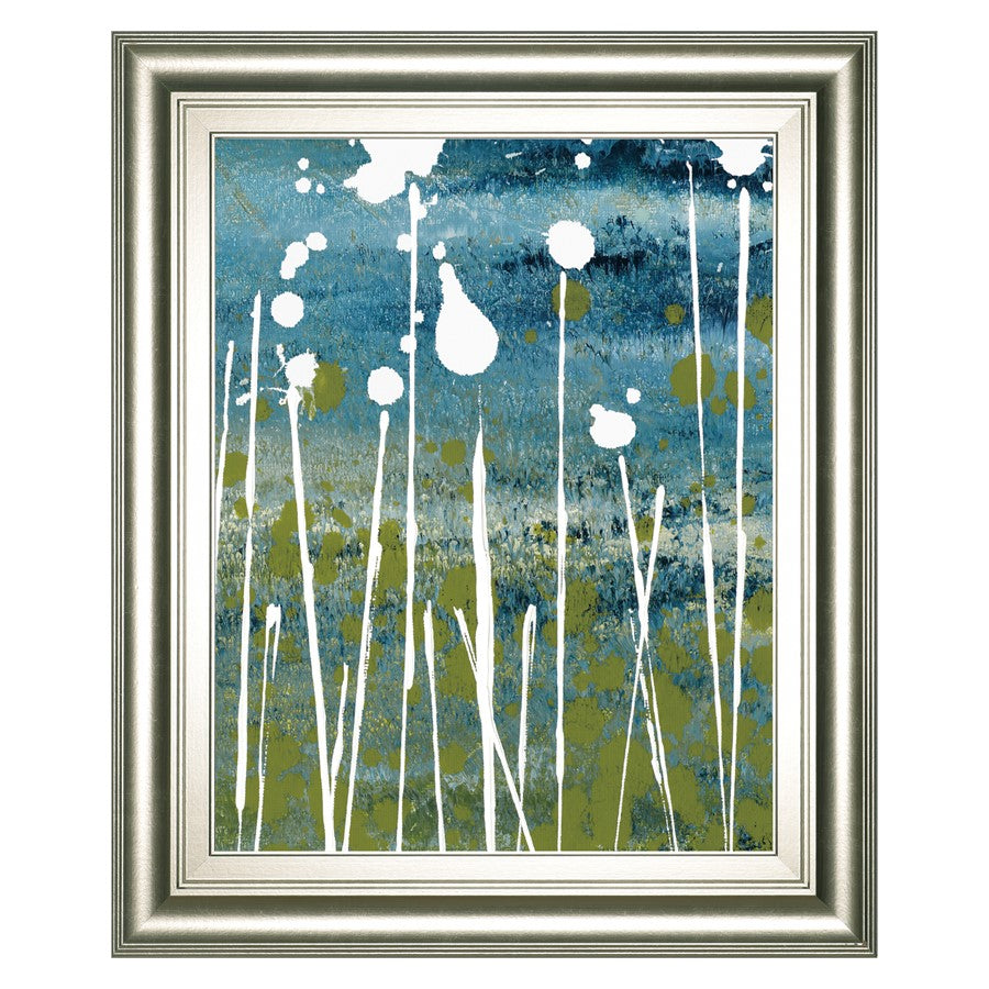Classy Living Twilight Meadow Wall Art 22"x26", Silver Serenity Frame - 8572