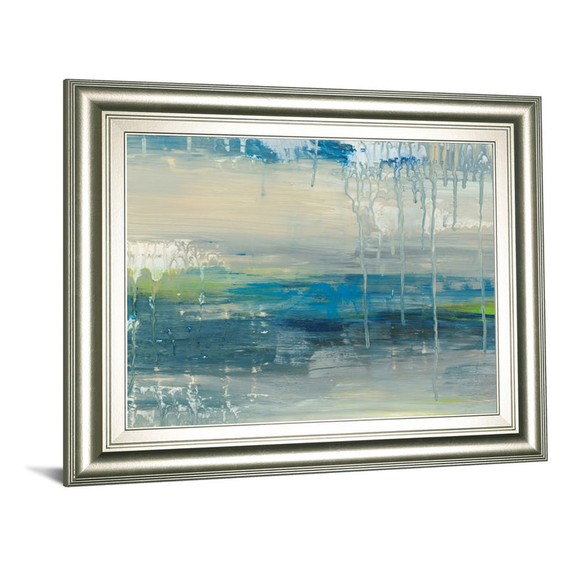 Classy Living Serene Drizzle Wall Art 26"x22", Silver Serenity Frame