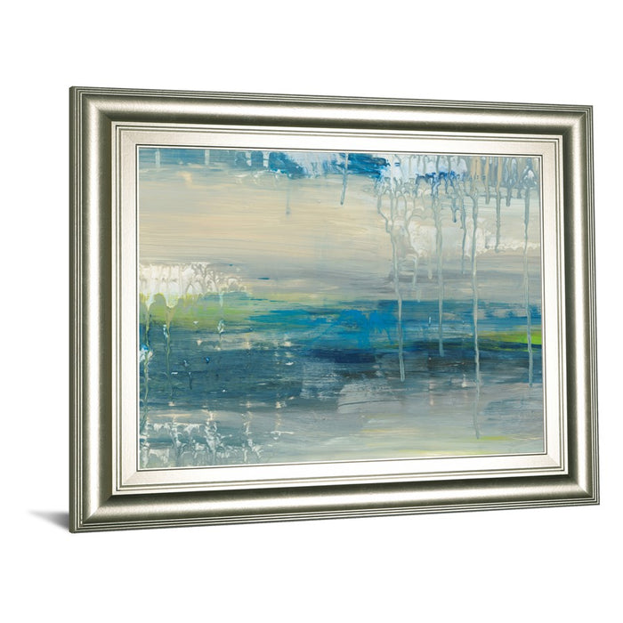 Classy Living Serene Drizzle Wall Art 26"x22", Silver Serenity Frame