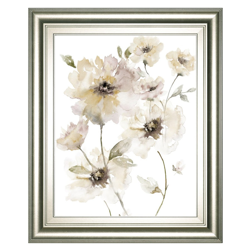 Classy Living Translucent Garden Wall Art 22"x26", Silver Serenity Frame