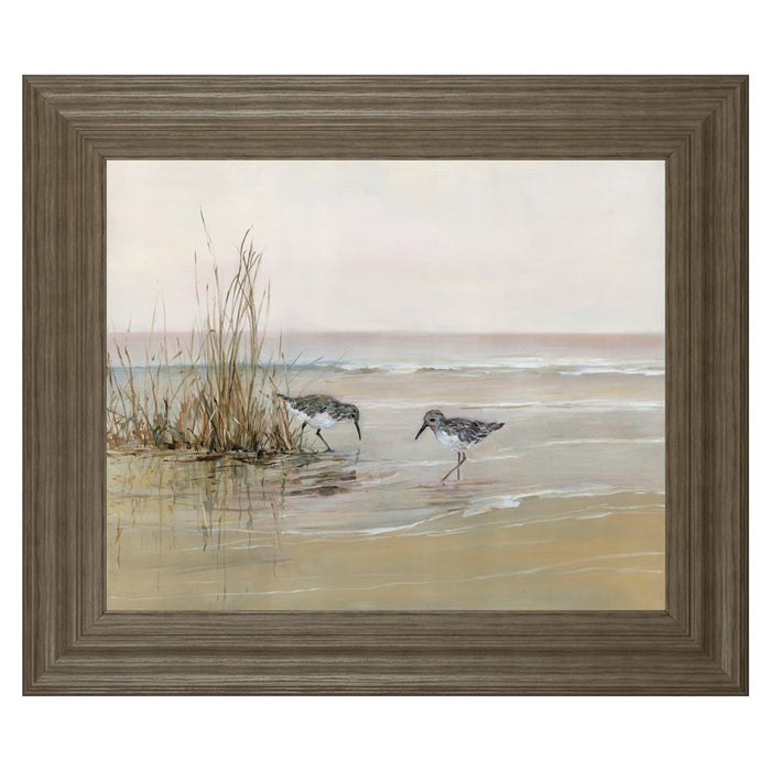 Classy Living Shorebird Dawn Wall Art 26"x22", Tranquil Ash Frame