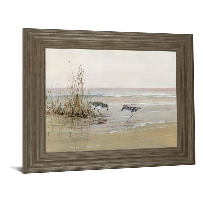 Classy Living Shorebird Dawn Wall Art 26"x22", Tranquil Ash Frame