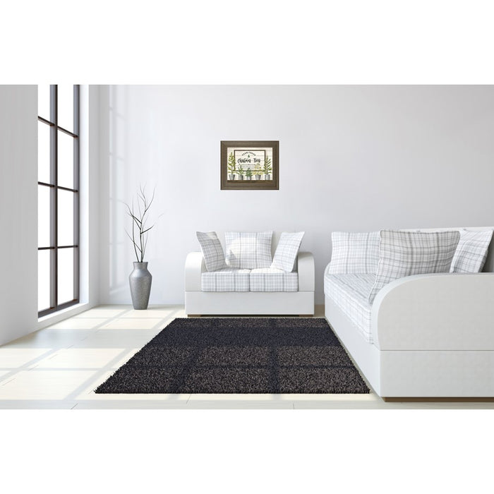 Classy Living Farmhouse Pines Wall Art 26"x22", Tranquil Ash Frame