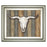 Classy Living Western Skull Wall Art 26"x22", Silver Serenity Frame