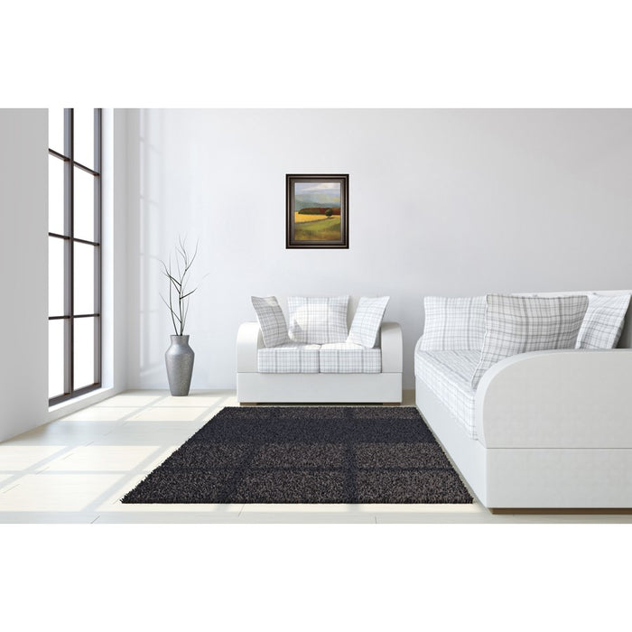 Classy Living Field Of Gold Wall Art 22"x26", Dark Chocolate Frame