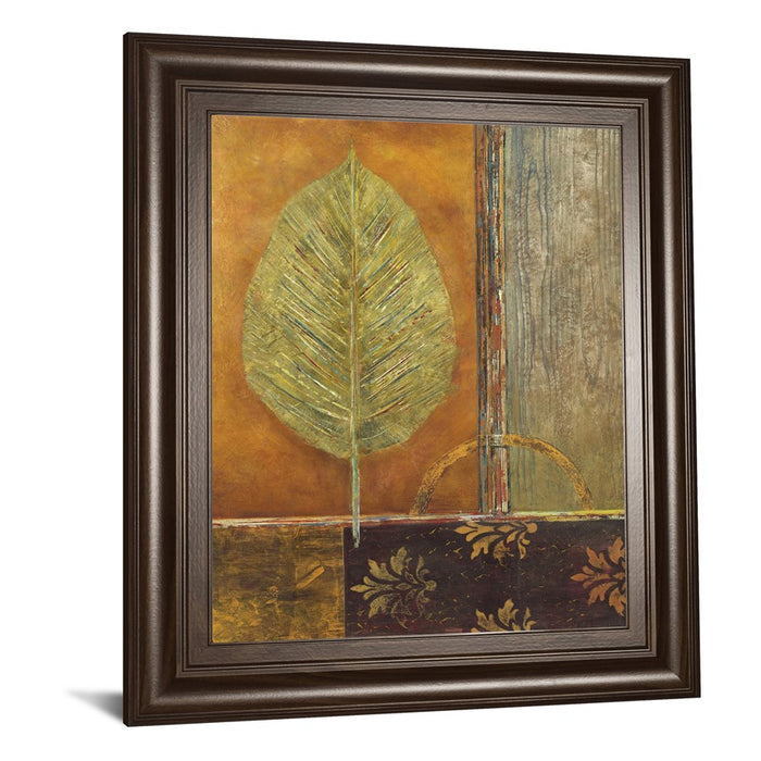Classy Living Copper Leaf Wall Art 22"x26", Cinnamon Mocha Frame