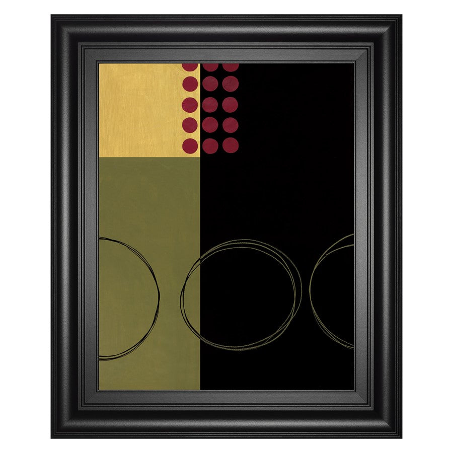 Classy Living Golden Dot Harmony Wall Art 22"x26", Midnight Aura Frame