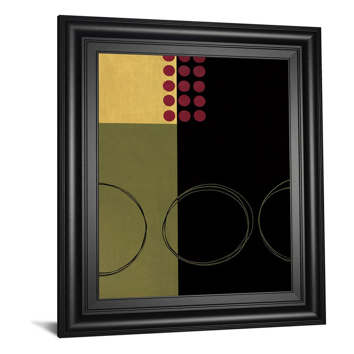 Classy Living Golden Dot Harmony Wall Art 22"x26", Midnight Aura Frame