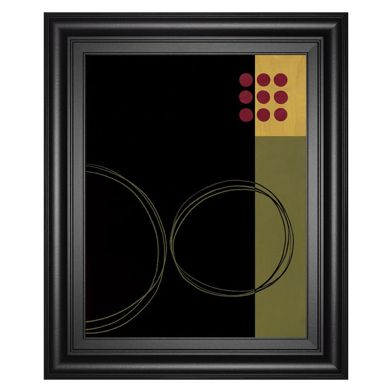 Classy Living Circular Zone II Wall Art 22"x26", Midnight Aura Frame