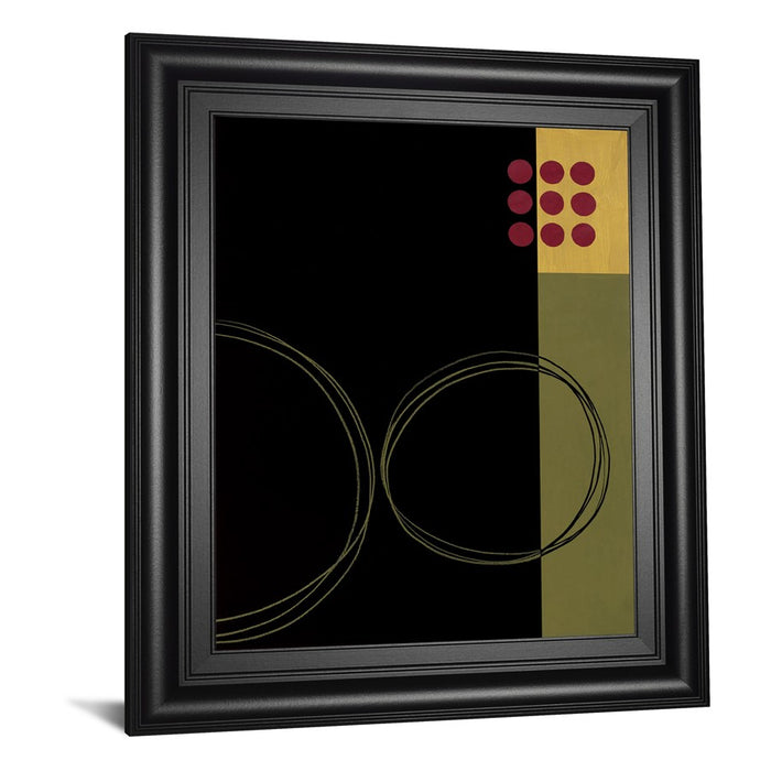 Classy Living Circular Zone II Wall Art 22"x26", Midnight Aura Frame