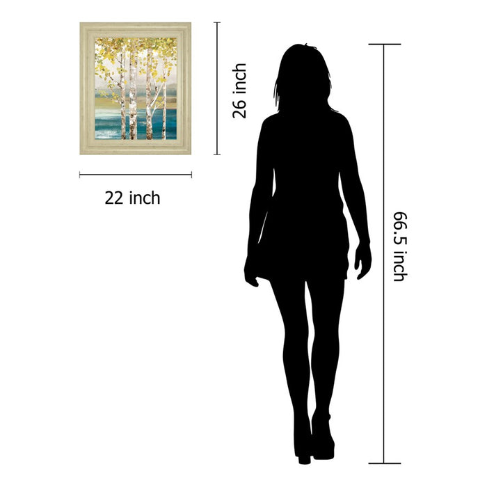 Classy Living Birch Serenity Wall Art 22"x26", Ivory Bliss Frame