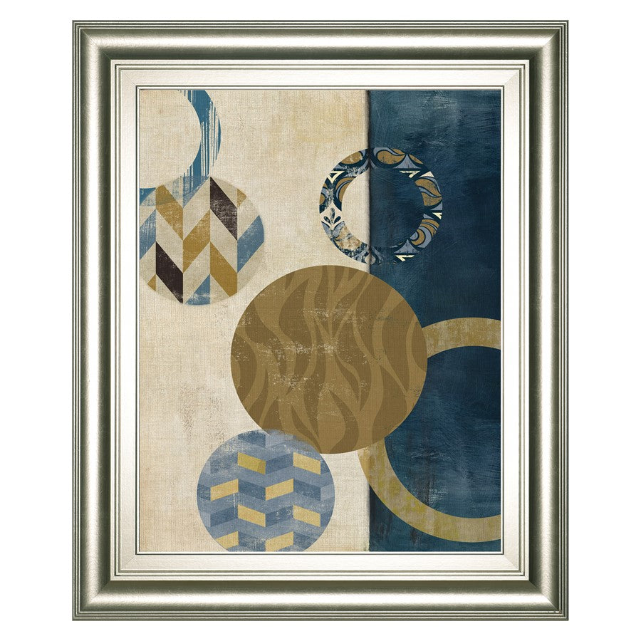 Classy Living Harmony Circles Wall Art 22"x26", Silver Serenity Frame