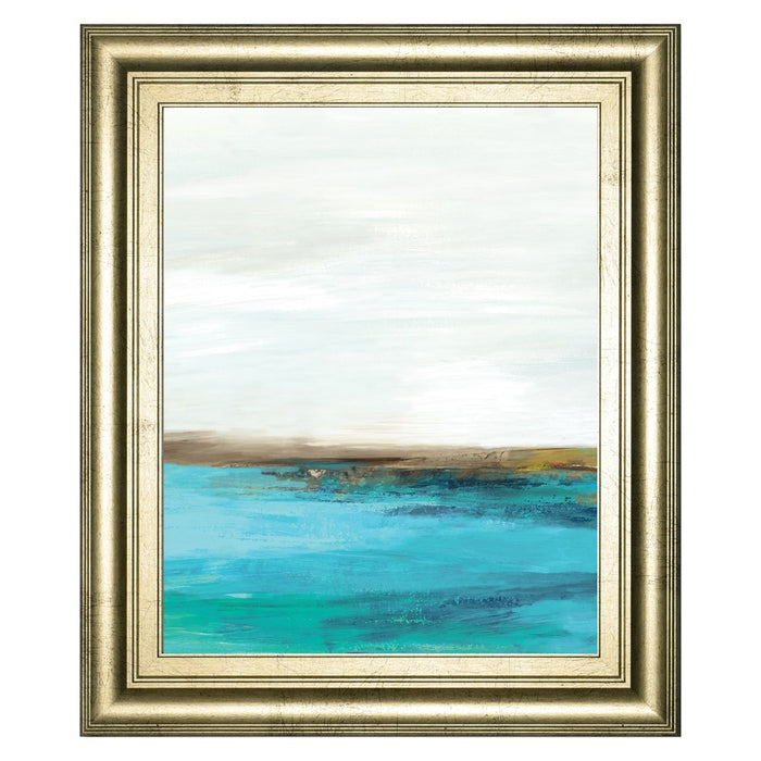 Classy Living Blissful Dawn Wall Art 22"x26", Crisp Chardonnay Frame