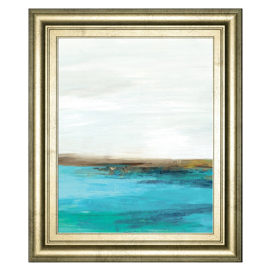 Classy Living Blissful Dawn Wall Art 22"x26", Crisp Chardonnay Frame