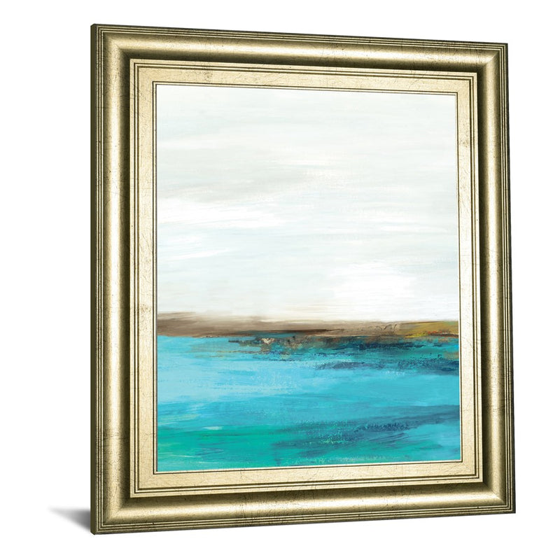 Classy Living Blissful Dawn Wall Art 22"x26", Crisp Chardonnay Frame
