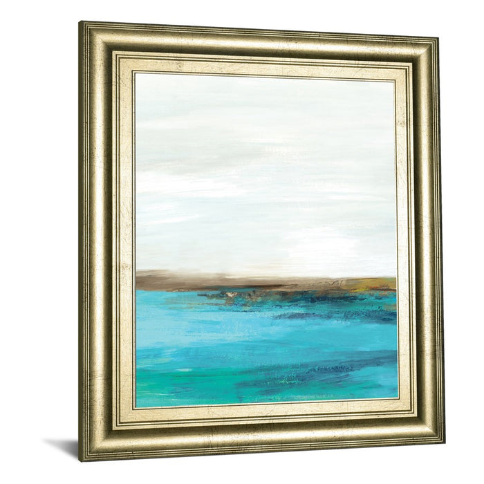 Classy Living Blissful Dawn Wall Art 22"x26", Crisp Chardonnay Frame