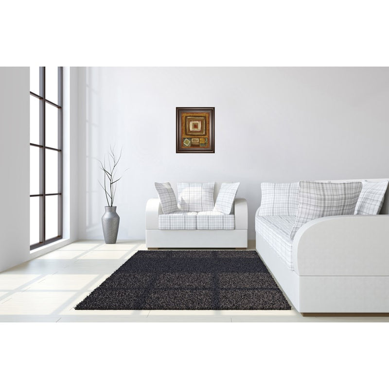 Classy Living Geometric Warmth Wall Art 22"x26", Cinnamon Mocha Frame
