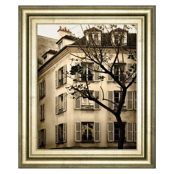 Classy Living Parisian Charm Wall Art 22"x26", Crisp Chardonnay Frame