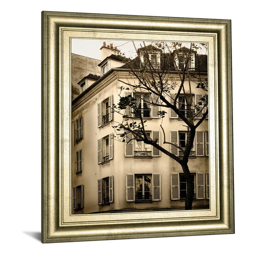 Classy Living Parisian Charm Wall Art 22"x26", Crisp Chardonnay Frame
