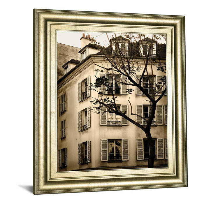 Classy Living Parisian Charm Wall Art 22"x26", Crisp Chardonnay Frame