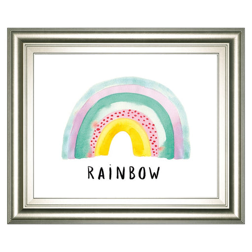 Classy Living Rainbow Joy Wall Art 26"x22", Silver Serenity Frame
