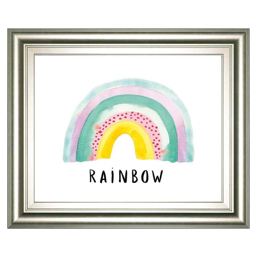 Classy Living Rainbow Joy Wall Art 26"x22", Silver Serenity Frame