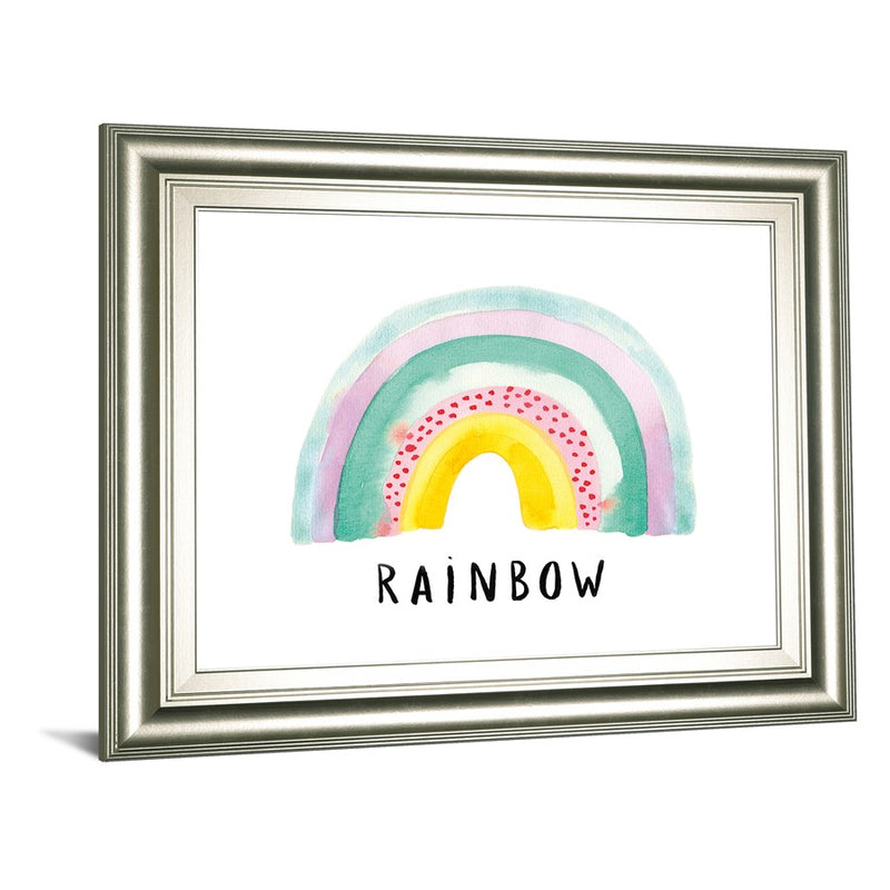 Classy Living Rainbow Joy Wall Art 26"x22", Silver Serenity Frame