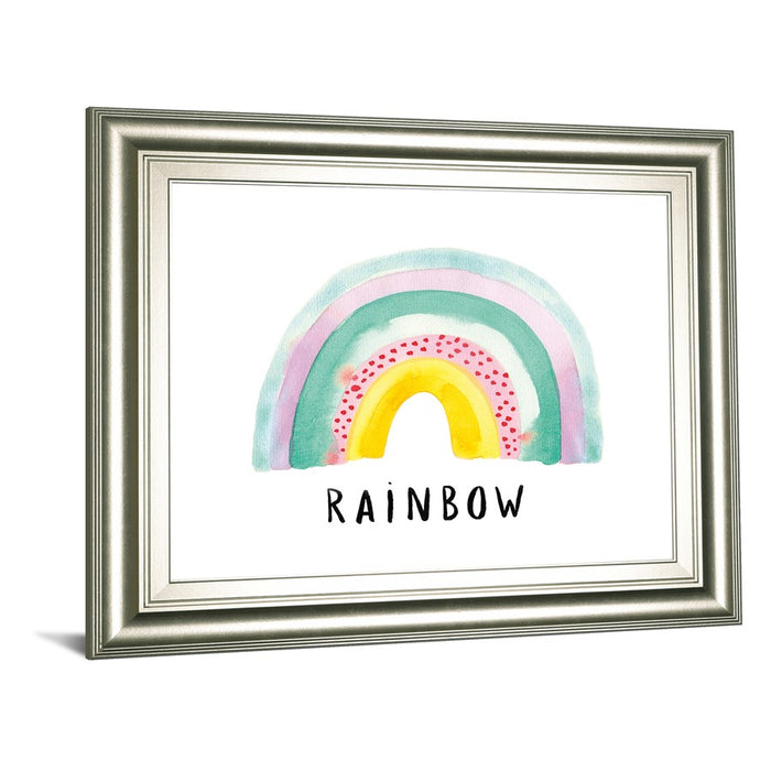Classy Living Rainbow Joy Wall Art 26"x22", Silver Serenity Frame