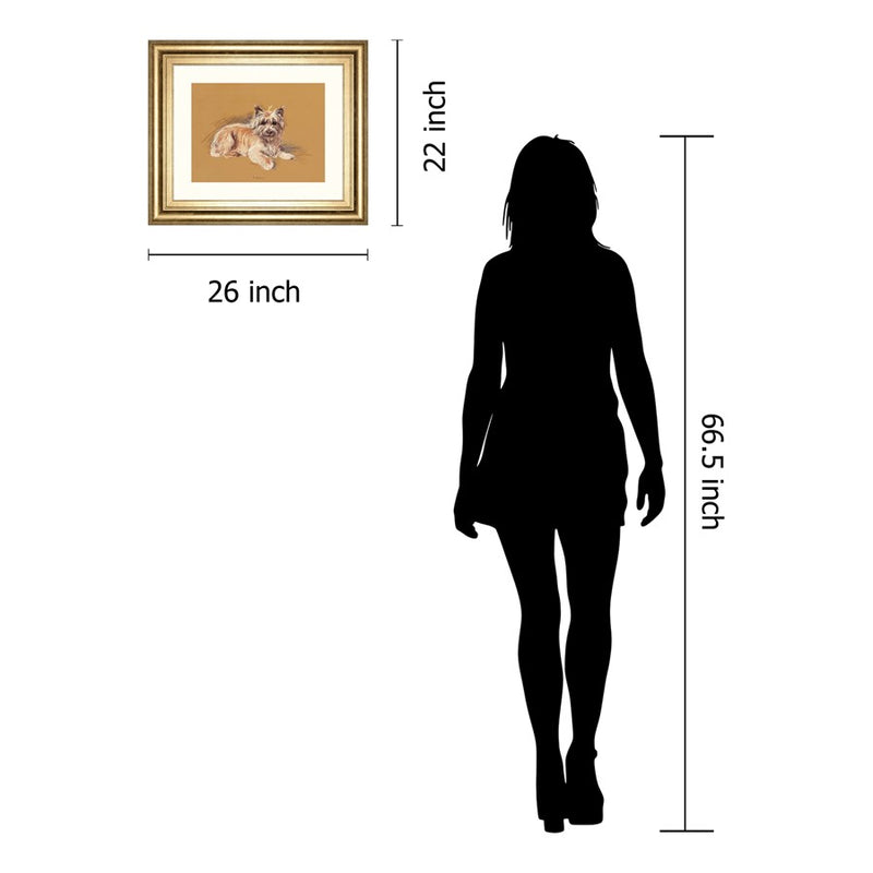 Classy Living Gentle Companion Wall Art 26"x22", GiIded Radiance Frame