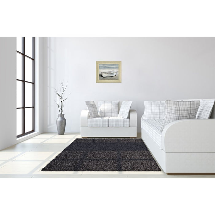 Classy Living Beached Rowboat Wall Art 26"x22", Ivory Bliss Frame