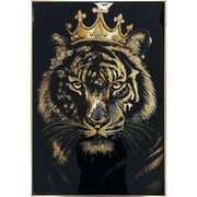 Classy Living Untamed Crowned Noir II 36"x24" Gloss, Black/Gold