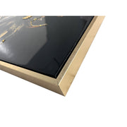 Classy Living Untamed Crowned Noir II 36"x24" Gloss, Black/Gold