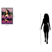 Classy Living Vibrant Blush Refrain 36"x24" Hand-Embellished, Black/Pink