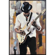 Classy Living Classic Midnight Riff II 36"x24", Black/Cream/Taupe/Gold
