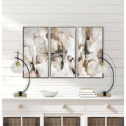 Classy Living Eclipse Aura 28in Table Lamp Set of 2 | Modern Matte Black and Gold Metal with Clear Glass Globe | Bedroom Nightstand | Model BLL3356