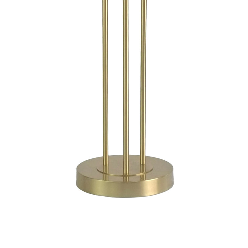 Classy Living Velvet Radiance 33in Table Lamp Set of 2 | Modern Plated Gold Metal with Blue Velvet Shade | Bedroom Nightstand | Model BLL3360