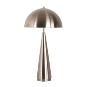 Classy Living Brass Taper 28in Table Lamp Set of 2 | Contemporary Antique Brass Metal with Dome Shade | Bedroom Nightstand & Living | Model BRL3362