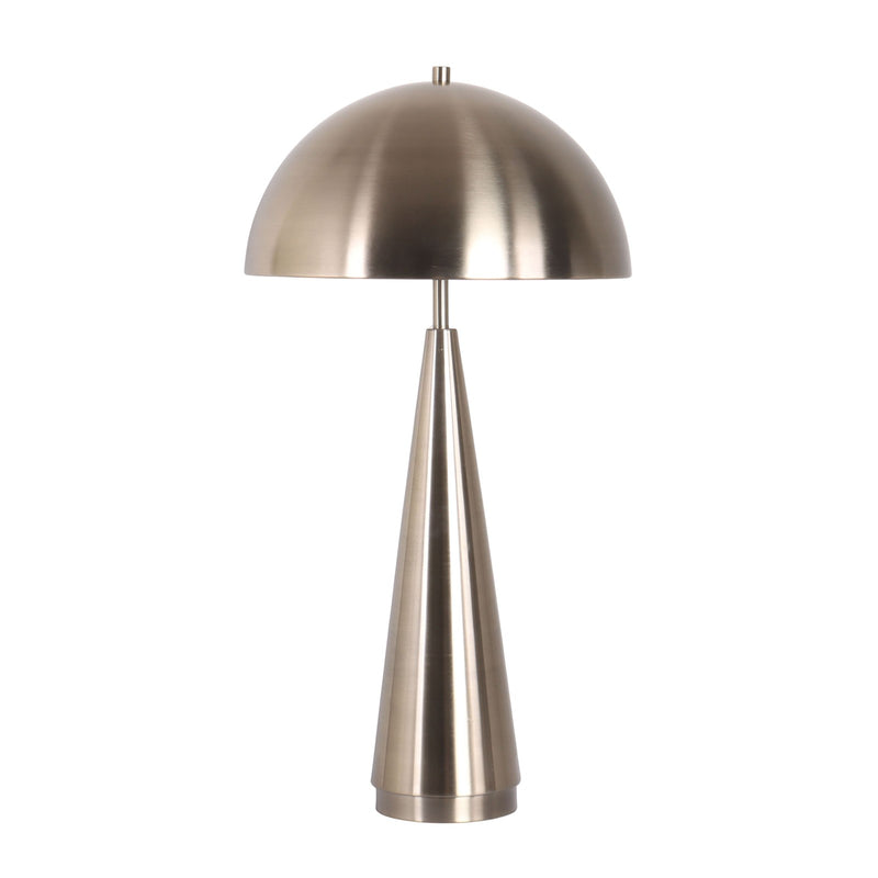 Classy Living Brass Taper 28in Table Lamp Set of 2 | Contemporary Antique Brass Metal with Dome Shade | Bedroom Nightstand & Living | Model BRL3362