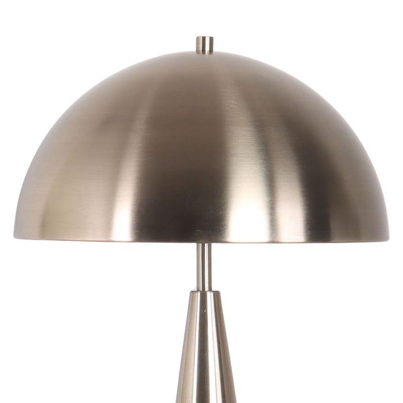 Classy Living Brass Taper 28in Table Lamp Set of 2 | Contemporary Antique Brass Metal with Dome Shade | Bedroom Nightstand & Living | Model BRL3362