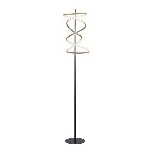 Classy Living Helix Radiance LED 1Lt Floor Lamp, Matte Black