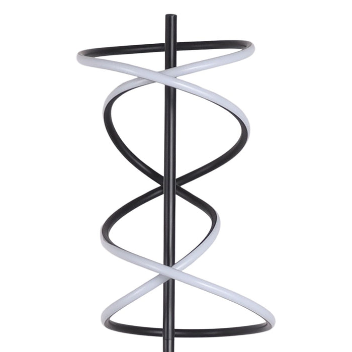 Classy Living Helix Radiance LED 1Lt Floor Lamp, Matte Black
