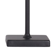 Classy Living Eclipse Aura 5in Rechargeable LED Table Lamp Set of 2 | Modern Matte Black Metal and Acrylic | Bedroom Nightstand | Model BRL3372
