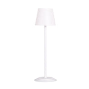 Classy Living Eclipse Aura 5in Rechargeable LED Table Lamp Set of 2 | Modern White Metal and Acrylic | Bedroom Nightstand & Reading | Model BRL3374