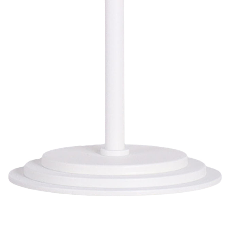 Classy Living Eclipse Aura 5in Rechargeable LED Table Lamp Set of 2 | Modern White Metal and Acrylic | Bedroom Nightstand & Reading | Model BRL3374