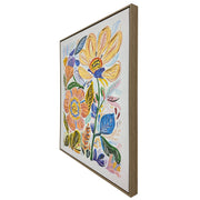 Classy Living Vibrant Petal Reverie 28"x24", Natural/Multicolor
