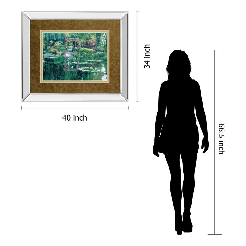 Classy Living Tranquil Garden Wall Art 40"x34", Mirrored
