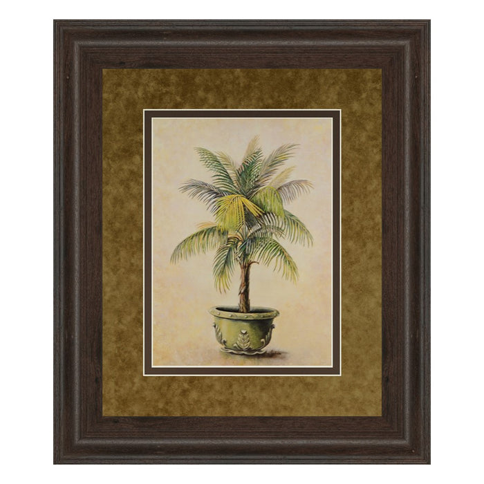 Classy Living Verdant Palm Display Wall Art Double Mat 34"x40",