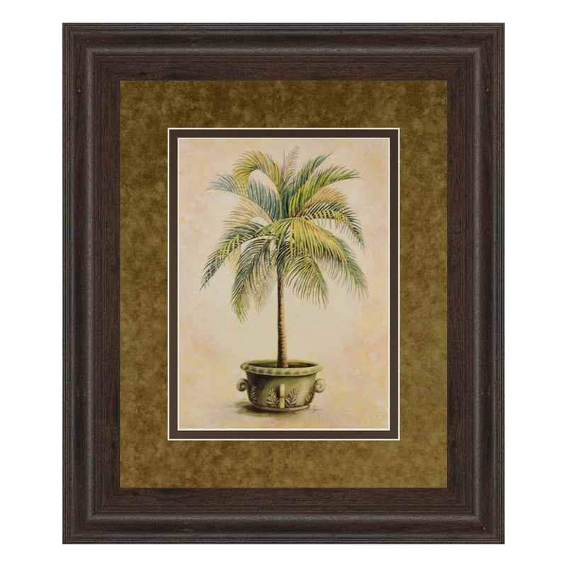 Classy Living Potted Palm Wall Art Double Mat 34"x40",