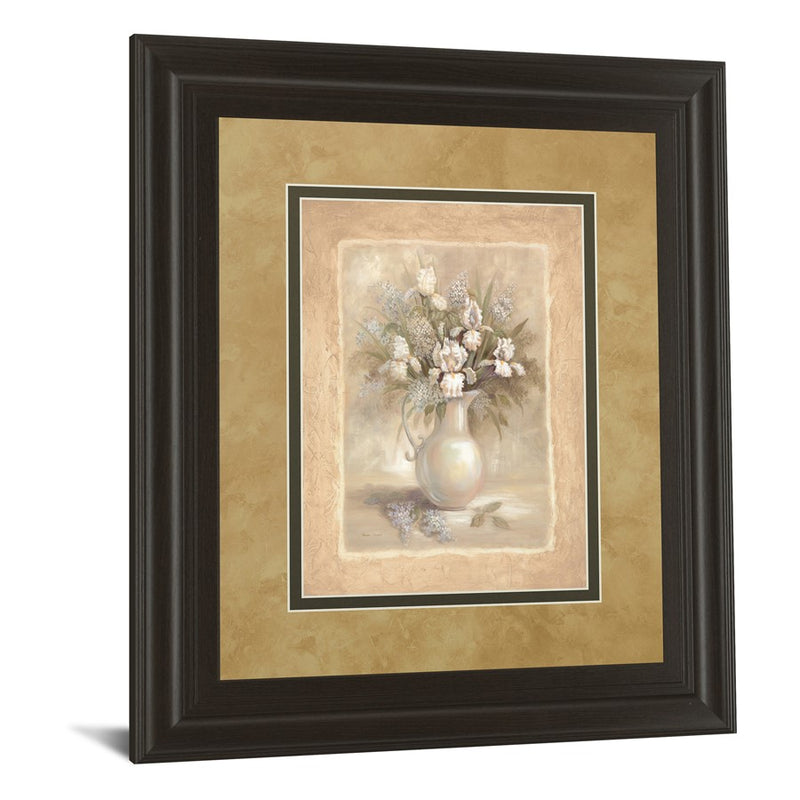Classy Living White Bouquet Wall Art Double Mat 34"x40",